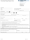 Fidelity Life Ownership Change Request Form
