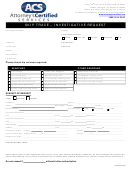 Skip Trace - Investigative Request Form