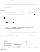 Request For Authorization Of Overload Form