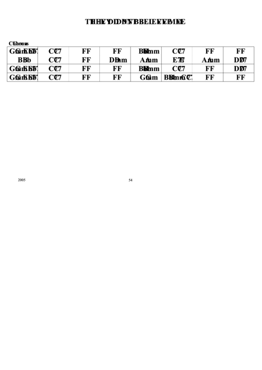 Jazz Chord Chart - They Dodn