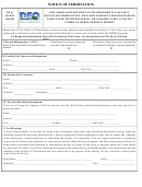 Form 606-003 - Notice Of Termination