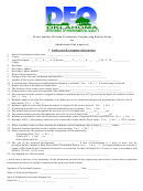 Water Quality Division Preliminary Engineering Report Form