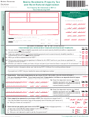 Maine Residents Property Tax And Rent Refund Application Form - 2008