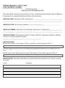 Form Dpr, Form D-stmnt - Articles Of Incorporation (2003)