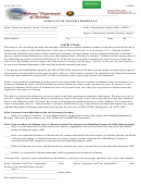 Form Nr-af1 - Affidavit Of Seller's Residence
