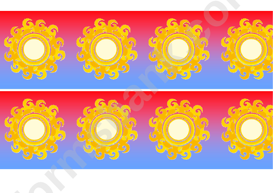 Sunny Weather Classroom Display Border Template