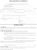 Form Ec-1a - Declaration Of Candidacy