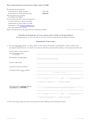Combined Statement Of Conversion And Articles Of Organization Form - 2008