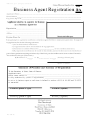 Form Ba - Business Agent Registration