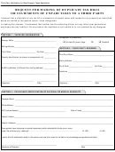 Third Party Notification For Real Property Taxes Application Form