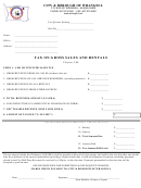 Tax On Gross Sales And Rentals Form - 2004 Printable pdf
