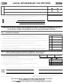 Form 200 - Local Intangibles Tax Return - 2006