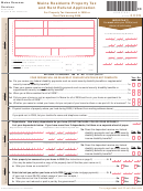 Maine Residents Property Tax And Rent Refund Application Form - 2009