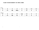 Take Your Burden To The Lord Chord Chart