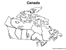 Canada World Map Coloring Sheet