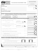 Form De 678 - Tax And Wage Adjustment Form - 2004