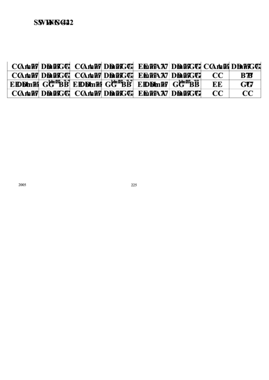 Swing 42 Chord Chart Printable pdf