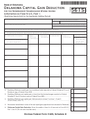 Form 561s - Oklahoma Capital Gain Deduction For The Nonresident Shareholder - 2009