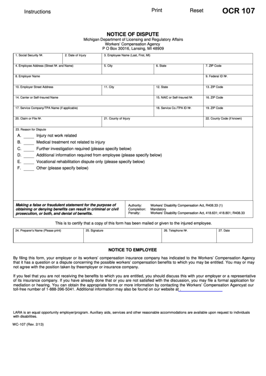 fillable-form-ocr-107-michigan-workers-compensation-notice-of