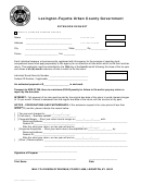 Form 228ext - Extension Request - Lexington-fayette Urban County Government
