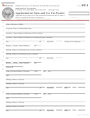 Form St-1 - Application For Sales And Use Tax Permit - 2001
