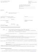 Form 4-21 - Order To Licensing Entity