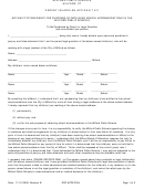 Form Pps-f004 - Affidavit Of Residency For Purposes Of Obtaining School Accommodations