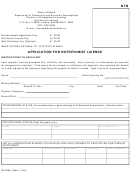 Form 08-4399 - Application For Nutritionist License