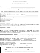Subcontractor Prequalification Statement Form