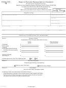 Form 74 - Report Of Personal Representative Of Decedent