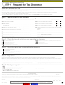 Form Itr-1 - Request For Tax Clearance - Illinois Department Of Revenue