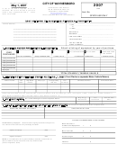 Form Cr-1 - Return Of Business Personal Property - Waynesboro Commissioner Of The Revenue - 2007