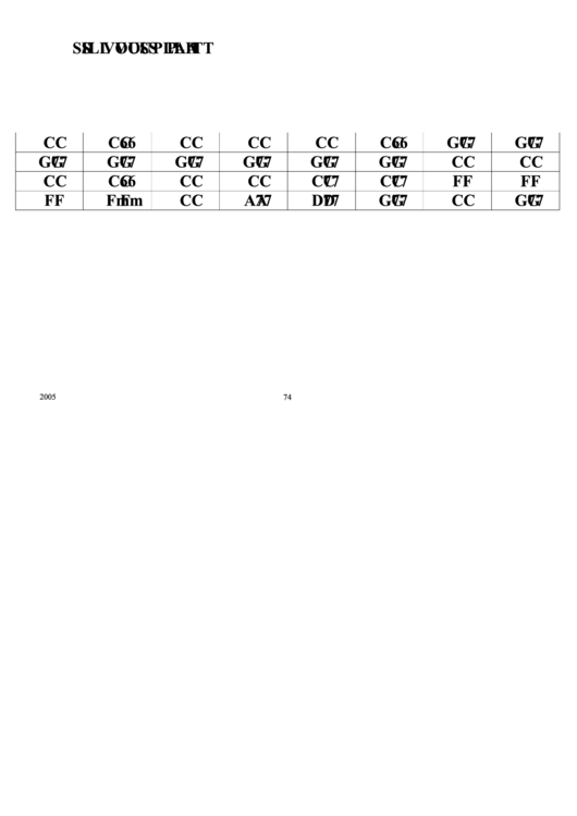 Sil Vous Plait Chord Chart