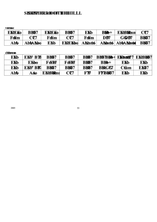 Shipped Of The Hills Chord Chart Printable pdf