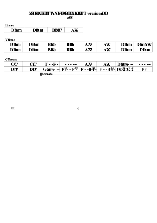 Jazz chord chart shake it and break it printable pdf download