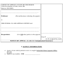 Form For Dd Notice Of Appeal - Colorado