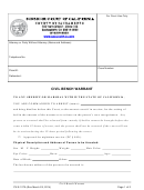Form Cv/e-127a - Civil Bench Warrant