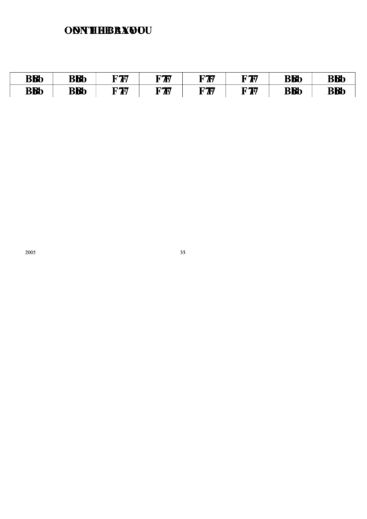 On The Bayou Chord Chart Printable pdf