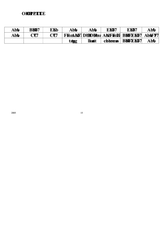 Oh Pete Chord Chart Printable pdf