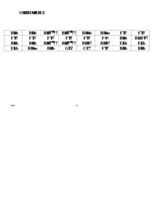 Oh Marie Chord Chart