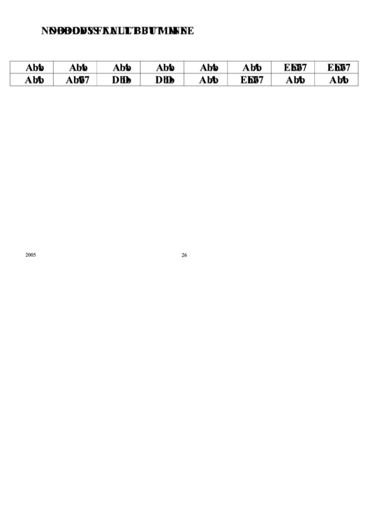 Nobodys Fault But Mine Chord Chart