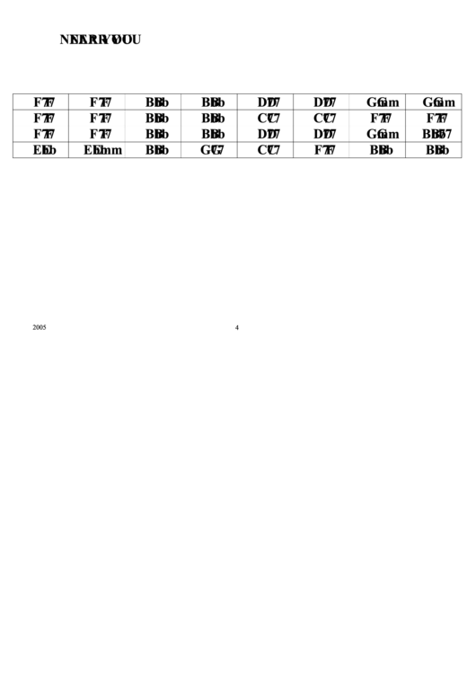 Near You Chord Chart Printable pdf