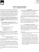 Form Dr-100000 - 2010 Tax Amnesty Agreement Printable pdf