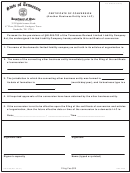 Form Ss-4268 - Certificate Of Conversion (another Business Entity Into Llc)