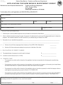 Form Rpd-41167 - Application For New Mexico Investment Credit