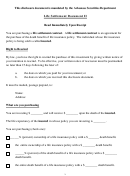 Life Settlement Document Ii Form - Arkansas Securities Department