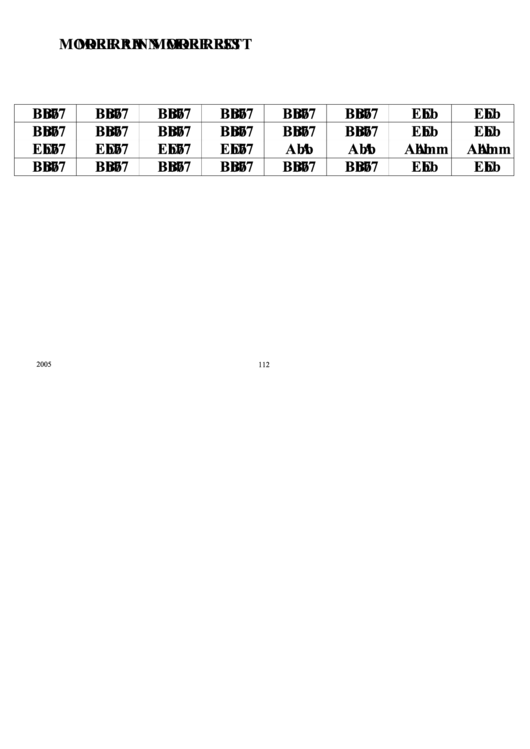 More Rain More Rest Chord Chart Printable pdf