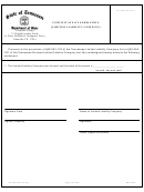 Form Ss-4232 - Certificate Of Formation (limited Liability Company)