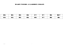 Mary Wore A Garden Chain Chord Chart