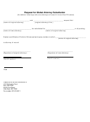 Request Form For Global Attorney Substitution